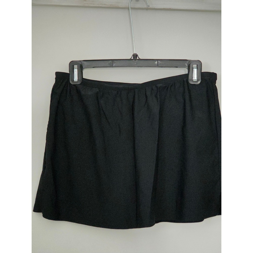 Croft & Barrow Womens Black Swim Skirt with Built-in Brief Size 10 063147443970 - Picture 3 of 4